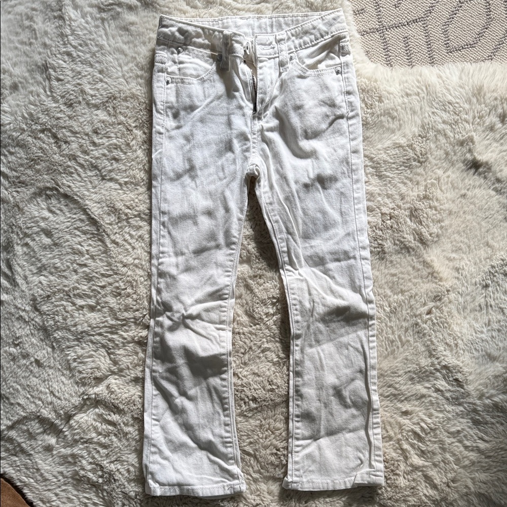 Paper Denim and Cloth Kids White Jeans